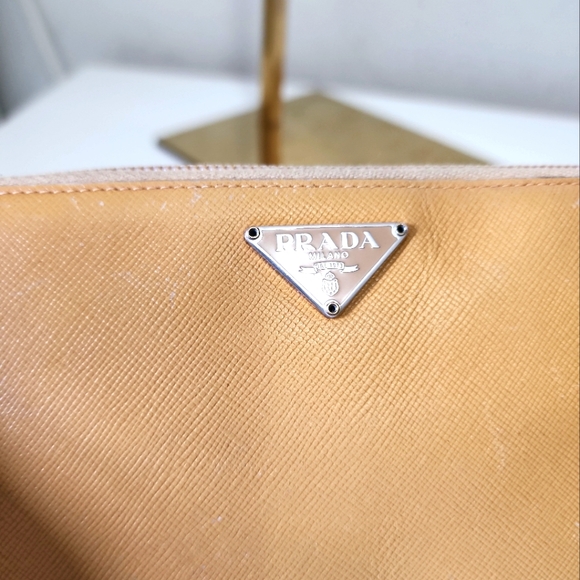 Prada Zip Long Wallet Tan/ Mielle/ Camel - Picture 6 of 7